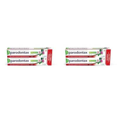 Parodontax Dentifrice Soin Herbal, Aide à Arrêter et Prévenir Le Saignement Des Gencives, Goût Menthe et Mélisse, Lot de 4x75 ml
