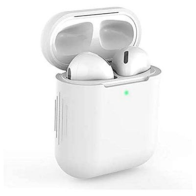 StyleDesign Beschermhoes, compatibel met AirPods (1e en 2e generatie), siliconen, wit