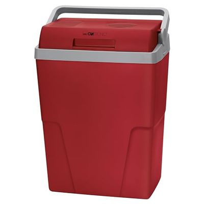 Clatronic KB 3713 Elektrische Reiskoelbox voor Auto, Camping, 12 V/230 V, Capaciteit 25 Liter, Energieklasse F, Rood
