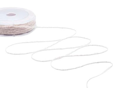 Furlanis - Nastro Decorativo Sfrangiato Coprente Tipo Cotone, per Decorazioni e Confezioni, Tessuto Italiano - Rosa Cipria, 2 mm x 50 m