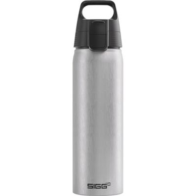 SIGG – drickflaska i aluminium – WMB Pathfinder Alu – ClimatePartner certifierad – lämplig för kolsyrade drycker – läckagesäker – fjäderlätt – BPA-fri – utomhus – aluminium – 0,75 l