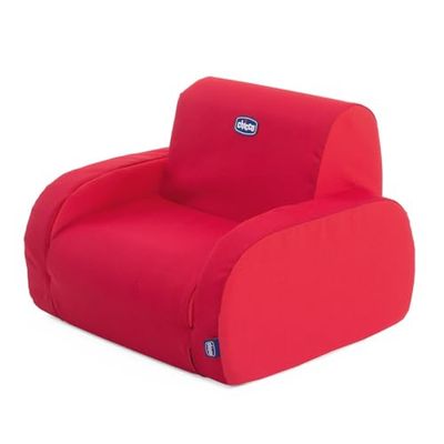 Chicco Twist Chaise pour Enfant Convertible en Chaise Longue et Canap, 3 Configurations, Confortable et Légère, Transformable en 1 Geste, pour Les Enfants à Partir de 12 Mois
