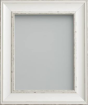Frame Company Brooke Photo Frame, Antique White, 6x4 inch, fitted with perspex