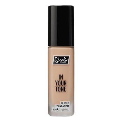 Sleek MakeUP In Your Tone 24 Hour Foundation, Medium Buildable Coverage in 30 Shades, Semi-Matte Flawless Finish, 4C, 30ml