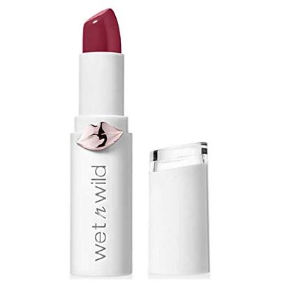 Wet n Wild, Megalast Lipstick, Long-lasting Moisturizing Lipstick with Shine Finish, Hydrating Formula with Microspheres, Natural Marine Plant Extracts, Coenzyme Q10 and Vitamins A & E, Raining Rubies
