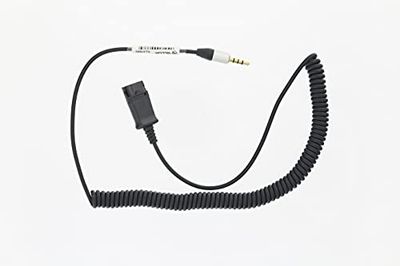 TELLUR Cavo Adattatore QD a jack da 3,5 mm a 4 pin per Cuffie Voice 510N/520N, Cavo a Spirale Estensibile fino a 2,95 m