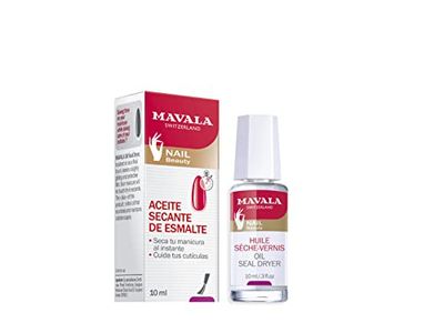 MAVALA - Olio essiccante per smalto da 10 ml, asciugatura istantanea delle unghie, con olio di cotone e vitamina E, antiossidante, per cuticole secche, ammorbidisce e rigenera la pelle