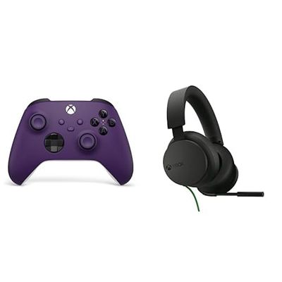 Xbox Wireless Controller – Astral Purple + Xbox Stereo Headset