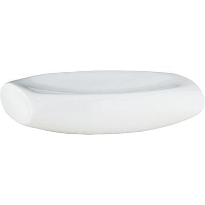 Kela 22790 Marino Portasapone Poly/Plastica Bianco 11,5 x 9 x 2,5 cm