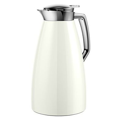 Emsa 514185 Plaza Quick-Tip Vacuum jug, 1.0 litres, ice White, 1