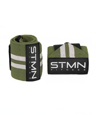 STAMINA FITNESS elastische polsbandages militair groen