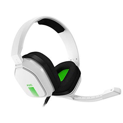 ASTRO Gaming A10 Casque Gamer, Léger et Résistant, Audio, 3,5mm Audio Jack, Compatible avec Xbox Series X|S, Xbox One, PS5, PS4, Nintendo Switch, PC, Mac, Smartphone - Blanc/Vert