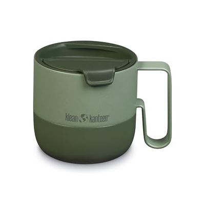 Klean Kanteen Rise mugg, rostfritt stål med gångjärnslock, 473 ml, Stellar, 16 oz
