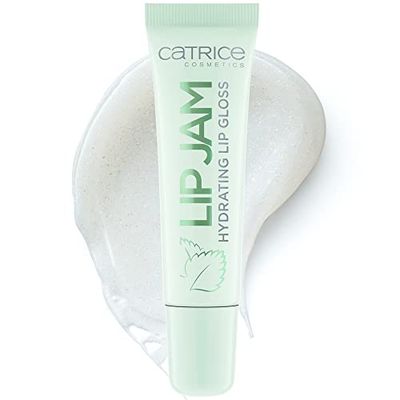 Catrice Lip Jam Hydrating Lip Gloss, nr 050, transparent, anti-åldrande, fuktgivande, naturlig, glänsande, vegansk, utan alkohol, utan konserveringsmedel, utan parabener, 1-pack (10 ml)