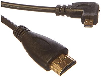 System-S 90 graden hoek micro HDMI naar standaard HDMI-kabel 50 cm