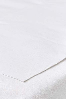 Meyco Baby alèse en Molleton pour lit Junior (protège-Matelas 100% Coton avec Couche intermédiaire en PU, Doux & Confortable, imperméable & Respirant, Dimensions : 75 x 100 cm), White