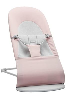 BabyBjörn Hamaca Balance Soft, Tejido/Jersey, Rosa claro/Gris