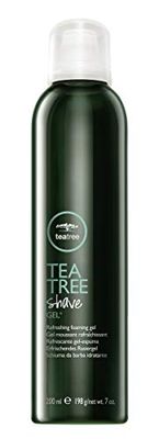 Tea Tree Shave Gel, shiuma da barba, idratante e lenitiva, per pelli sensibili - 200 ml