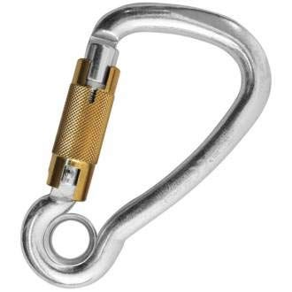 Desconocido KONG ALU HARNESSHatch Aluminium Autoblock + Eyelet Carabiner, Adults Unisex, Multicolor (Multicolour), 120mm