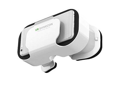 Helm VR 5.0 voor HTC Desire 620 Smartphone Realite Virtual Bril 3D Games verstelbaar (wit)
