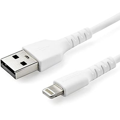 StarTech.com USB till Lightning-kabel – 1 m – MFi-certifierad Lightning-kabel – kraftig Lightning-kabel – vit