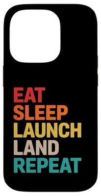 Eat Launch Land Repeat Sarcasm Humoristic Humor Men Women Case for iPhone 14 Pro