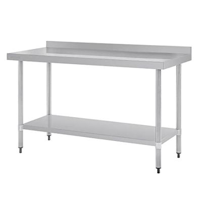 Vogue Table en acier inoxydable avec support 1500 mm