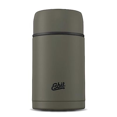Esbit Classic thermocontainer voor gerechten - warmhoudcontainer 1000 ml in olijfgroen - van roestvrij staal voor warme en koude levensmiddelen