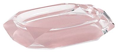 Gedy Chanelle Portasapone, resina, Rosa, 7,8 x 12 x 2,8