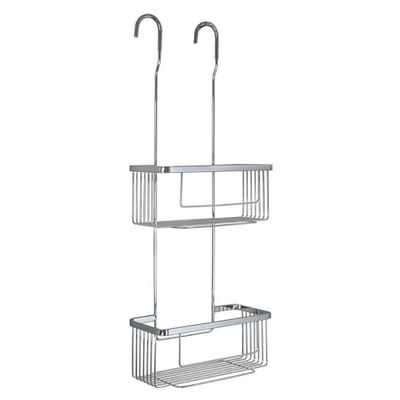 Kibath Panier Porte-Gel rectangulaire ALAR Double Finition Chrome Brillant fabriqué en Laiton