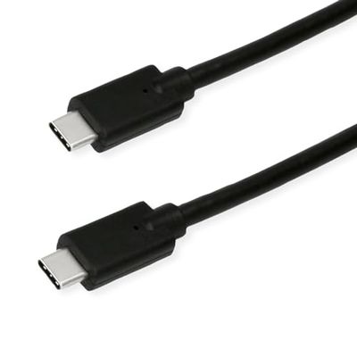 ROLINE GREEN Câble USB 3.2 Gen 2x2, Emark, C-C, St/St, 20Gbit/s, 100W, Noir, 1,5 m