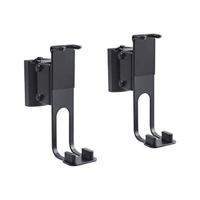 PureMounts PM-SOM-100 Soporte de Pared para Altavoz, Compatible con Sonos® One, Sonos® One SL, Sonos® Play: 1, Carga: 3 kg, Negro