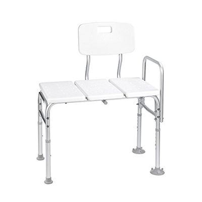 Ridder A0120101 Banc de Transfer Baignoire Aluminium Anodisé Blanc
