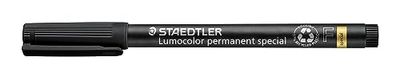 STAEDTLER 319 F-9 Lumocolor Special Permanent Marker, Medium 0.6 mm - Black (Pack of 10)