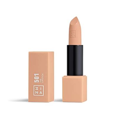 3INA MAKEUP - The Lipstick 501 - Beige classico - Rosetto Beige classico Rossetti Matte Cremosi con Vitamina E e Burro di Karite - Alta Pigmentazione al Profumo di Vaniglia - Vegan - Cruelty Free