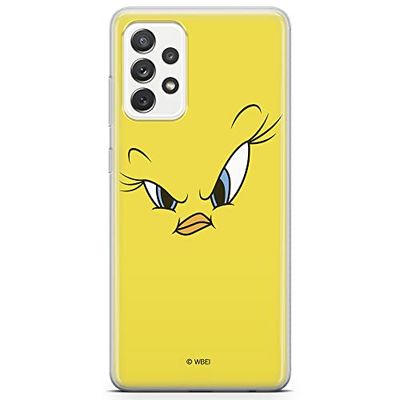 ERT GROUP mobiltelefonfodral för Samsung A72 5G originalt och officiellt licensierat Looney Tunes mönster Tweety 001 optimalt anpassad till formen på mobiltelefonen, fodral tillverkad av TPU-plast