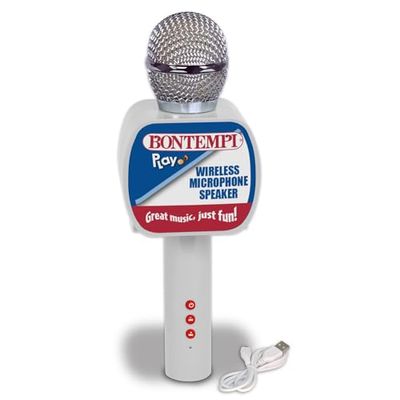 Bontempi- Wireless Speaker Microphone, Multicolor (48 5100)