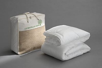 Le matelas Vert Piumino bio, Imbottitura: Fibre Cave siliconate Fodera: Cotone Biologico, Bianco, Unica