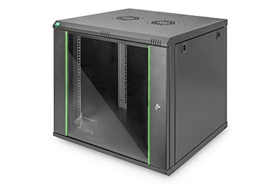 DIGITUS Armoire réseau – rack 19 pouces – 9U – montage mural – profondeur 600 mm – capacité de charge 60 kg – série Dynamic Basic – noir