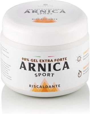 ALLEVIA Gel di Arnica da coltura biologica e artiglio del diavolo riscaldante, raffreddante e defaticante (RISCALDANTE, 500ML)