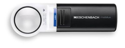 Eschenbach Optik MobiluxLED - Lupa de Mano con iluminación LED (7 aumentos, diámetro de la Lente: 35 mm)