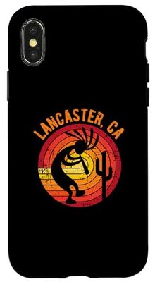 Lancaster California Dancing Kokopelli Design vieilli Coque pour iPhone X/XS