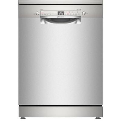 Bosch SMS2HVI67G Series 2, Free-Standing Dishwasher 60 cm, 14 Place Settings, ExtraDry, Vario Drawer, Rackmatic Adjustment, Silver Inox