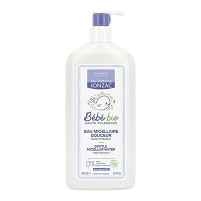 Jonzac Eco-Bio Eau Thermale Jonzac Eau Micellaire Douceur, Beige, Almond, 500 Mililitro