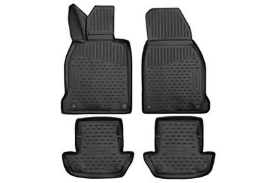 Element EXP.ELEMENT3D02543210k Tailor-Made Rubber Floor Mats for Porsche 911 2019 -> Coupe 4-Piece Set, Black, Personalizzati