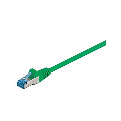 Goobay 94140 - Cable de red (0,25 m, Cat6a, S/FTP (S-STP), RJ-45, RJ-45, Verde)