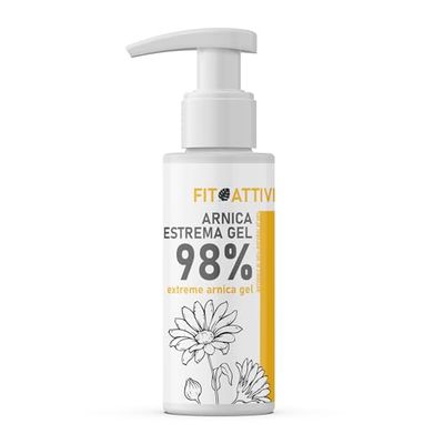 Gel Arnica 100 ml, Arnica per Cavalli Uso Umano 98%, Pomata Arnica Estrema con Vitamina E, Menta e Lavanda, 100% Made in Italy - FITOATTIVI (100 ml)