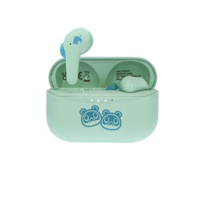 OTL Technologies Animal Crossing AC0875 Wireless Earphones with Charging Case - Green