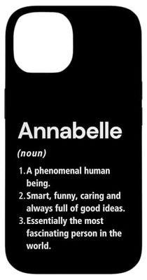 Annabelle Definición de nombre Diccionario divertido Carcasa para iPhone 14
