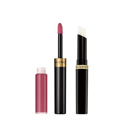 Max Factor Lipfinity Lip Colour Rossetto a Lunga Durata 2 in 1 con Finish Lucido, Rossetto Liquido e Balsamo Idratante per Labbra Morbide e Lucenti - 055 Sweet, 2,3 ml + 1,9 g